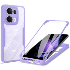  Techsuit - ColorVerse 360 Sorozat + Képernyővédő - Oppo Reno13 Pro - Lila tok