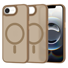  Techsuit - HaloFrost MagSafe sorozat - iPhone 16e - homokbarna tok