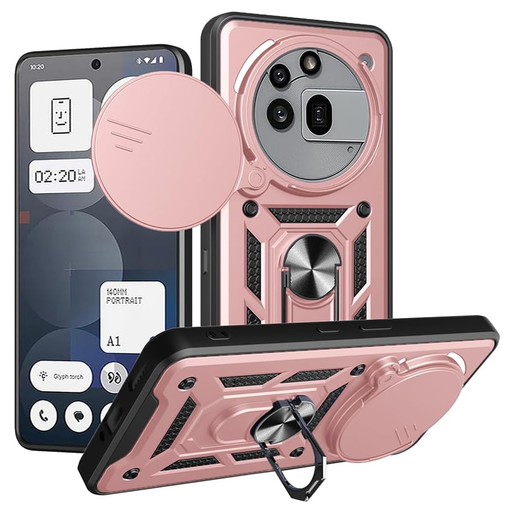 Techsuit - CamShield sorozat - Nothing Phone (3a) Pro - Rózsaarany tok Techsuit - CamShield sorozat - Nothing Phone (3a) Pro - Rózsaarany tok
