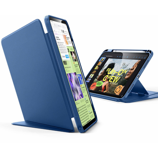  ESR - Flip Hybrid (ceruzatartóval) - iPad 10 (2022) 10.9 / 11 (2025) - Kék tok