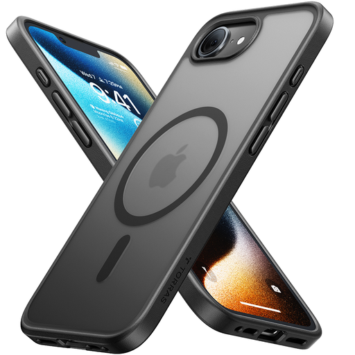Torras - Guardian Mágneses Sorozat - iPhone 16e - Fekete tok Torras - Guardian Mágneses Sorozat - iPhone 16e - Fekete tok