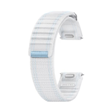 ET-SVL31LWE Samsung Galaxy Watch 4/4 Classic/5/5 Pro/6/6 Classic/7/FE Szövet óraszíj M/L Fehér/Kék