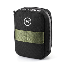 Rockbros Mini Nyereg Alatti Táska CO2 Tartóval - Fekete/Zöld