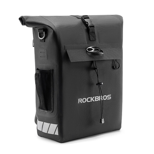Rockbros biciklis táska hátizsák funkcióval, vízálló, sisaktartóval 18l - Fekete