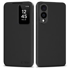 Tech-protect Smart Wallet Galaxy S25 Edge Matt Fekete tok