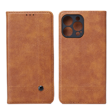 Smart Seam fliptok Xiaomi Redmi Note 14 Pro 5G (Globális) barna tok
