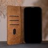 Smart Seam fliptok Xiaomi Redmi Note 14 Pro 5G (Globális) barna tok - 3. kép