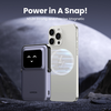  Ugreen - PB571 (35605B) Power Bank - Digitális kijelzővel, Gyors töltés, Mágneses, Vezeték nélküli, 5000mAh, USB-C, 18W, 5V/3A - Szürke - 3. kép