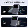  Ugreen - Vezeték nélküli Power Bank Uno PB572 (45327) - MagSafe, Gyors töltés, TFT kijelző, Állvány, 10000mAh, USB-C, 20W, 5V/3A - Szürke - 1. kép