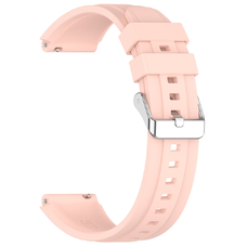  Techsuit - 18mm-es óraszíj (W075) - Huawei Watch GT 4 (41mm)/W1/Honor Watch S1/Garmin Venu 2S/Vivoactive 4S - Rózsaszín