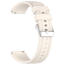  Techsuit - 18mm-es óraszíj (W075) - Huawei Watch GT 4 (41mm)/W1/Honor Watch S1/Garmin Venu 2S/Vivoactive 4S - Bézs