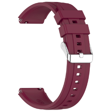  Techsuit - 18 mm-es óraszíj (W075) - Huawei Watch GT 4 (41 mm)/W1/Honor Watch S1/Garmin Venu 2S/Vivoactive 4S - Bordeaux