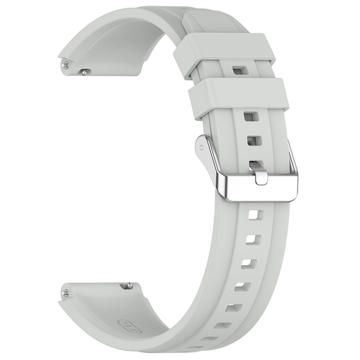  Techsuit - Óraszíj 18mm (W075) - Huawei Watch GT 4 (41mm)/W1/Honor Watch S1/Garmin Venu 2S/Vivoactive 4S - Szürke
