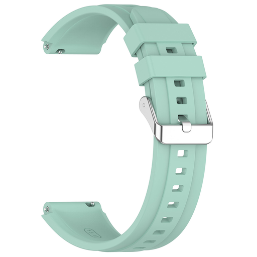  Techsuit - 18mm-es óraszíj (W075) - Huawei Watch GT 4 (41mm)/W1/Honor Watch S1/Garmin Venu 2S/Vivoactive 4S - Türkiz