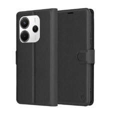  Techsuit - Bőrtok - Xiaomi Redmi Note 14 4G (164,84 x 78,15 x 8,16 mm) - Fekete tok