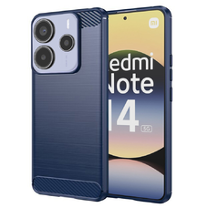  Techsuit - Karbonszilikon - Xiaomi Redmi Note 14 5G - Kék tok