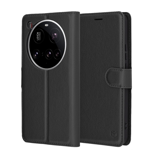 Techsuit - Bőr Tok - Xiaomi 15 Ultra - Fekete tok Techsuit - Bőr Tok - Xiaomi 15 Ultra - Fekete tok