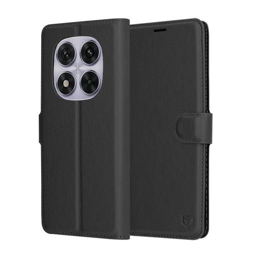 Techsuit - Bőr Tok - Xiaomi Redmi Note 14 Pro 5G / Poco X7 - Fekete tok Techsuit - Bőr Tok - Xiaomi Redmi Note 14 Pro 5G / Poco X7 - Fekete tok