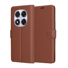  Techsuit - Bőr Tok - Xiaomi Redmi Note 14 Pro - Barna tok