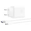 HUAWEI CP404B SuperCharge hálózati töltő adapter (Max 22.5W SE) + USB Type-C 1m kábel fehér - 0. kép