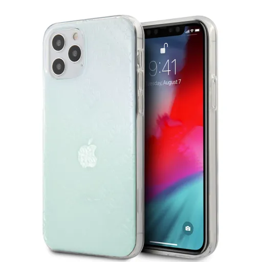 iPhone 12 Pro MAX Guess GUHCP12L3D4GIRBL 3D Raised tok irizáló