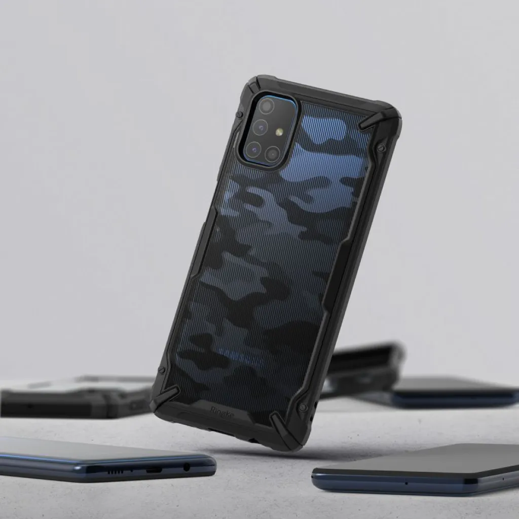 Samsung M51 tok Ringke Fusion X terepmintás fekete (XDSG0043) - 7