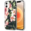 iPhone 12 Mini Guess GUHCP12SIMLFL03 Flower N3 virágmintás tok fekete - 0. kép