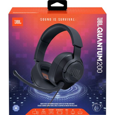 JBL Quantum 200 Vezetékes Gamer Fejhallgató Mikrofonnal, Fekete EU