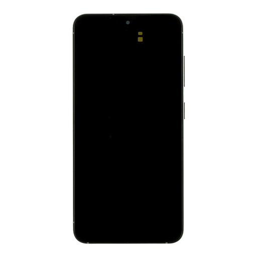 LCD kijelző + Érintőegység + Előlap Samsung S911 Galaxy S23 Grafit (Szerviz csomag)