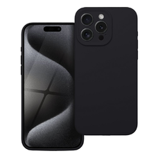 SILICONE 2mm tok iPhone 15 Pro Max fekete tok