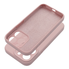 SILICONE 2mm tok iPhone 15 Pro rózsaszín