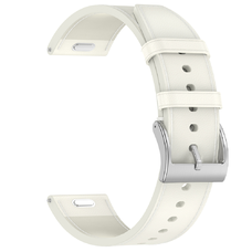  Techsuit - 20 mm-es óraszíj (W073) - Samsung Galaxy Watch4/5/Active 2, Huawei Watch GT 3 (42 mm)/GT 3 Pro (43 mm) - Fehér