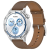  Techsuit - 20mm-es óraszíj (W073) - Samsung Galaxy Watch4/5/Active 2, Huawei Watch GT 3 (42mm)/GT 3 Pro (43mm) - Barna - 1. kép