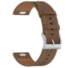  Techsuit - 20mm-es óraszíj (W073) - Samsung Galaxy Watch4/5/Active 2, Huawei Watch GT 3 (42mm)/GT 3 Pro (43mm) - Barna
