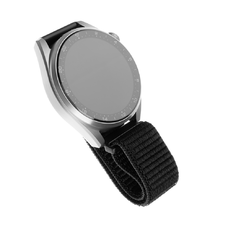  Fix - Nejlon szíj 20mm - Samsung Galaxy Watch 4/5/Active 2, Huawei Watch GT 3 (42mm)/GT 3 Pro (43mm) - Fekete