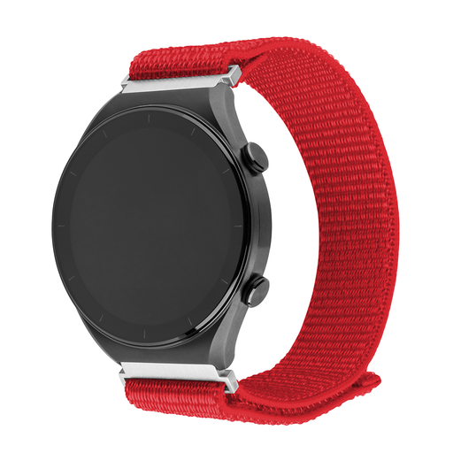  Fixed - Nylon Sport Pánt 20 mm - Samsung Galaxy Watch 4/5/Active 2, Huawei Watch GT 3 (42 mm)/GT 3 Pro (43 mm) - Piros