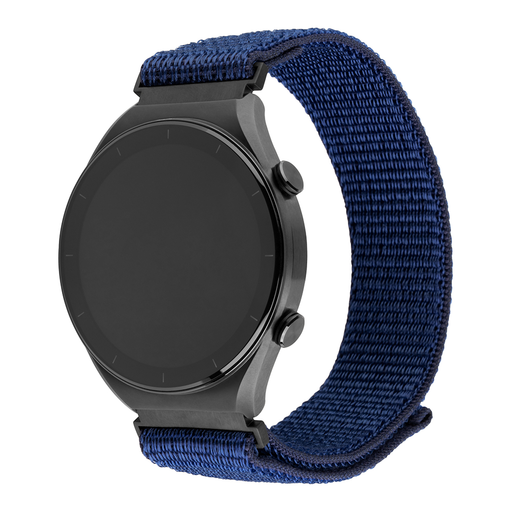  Fixed - Nejlon Sportos Szíj 20mm - Samsung Galaxy Watch 4/5/Active 2, Huawei Watch GT 3 (42mm)/GT 3 Pro (43mm) - Sötétkék