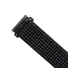  Fix - Nylon Szíj 20mm - Samsung Galaxy Watch 4/5/Active 2, Huawei Watch GT 3 (42mm)/GT 3 Pro (43mm) - Fényvisszaverő Fekete - 1. kép