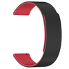  Techsuit - Óraszíj 20mm (W074) - Samsung Galaxy Watch4/5/Active 2, Huawei Watch GT 3 (42mm)/GT 3 Pro (43mm) - Fekete / Piros - 0. kép