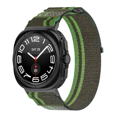  Techsuit - Óraszíj (W054) - Samsung Galaxy Watch Ultra 47mm - Sötétzöld / Szürke