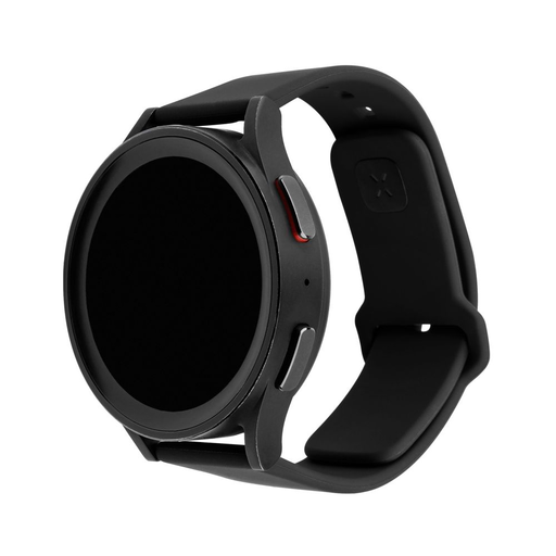  Fixed - Szilikon Sportos Szíj Készlet 20mm - Samsung Galaxy Watch 4/5/Active 2, Huawei Watch GT 3 (42mm)/GT 3 Pro (43mm) - Fekete