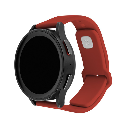  Rögzített - Szilikon Sportos Szíj Készlet 20mm - Samsung Galaxy Watch 4/5/Active 2, Huawei Watch GT 3 (42mm)/GT 3 Pro (43mm) - Piros