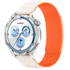  Techsuit - Óraszíj 20mm (W074) - Samsung Galaxy Watch4/5/Active 2, Huawei Watch GT 3 (42mm)/GT 3 Pro (43mm) - Bézs/Narancs - 1. kép