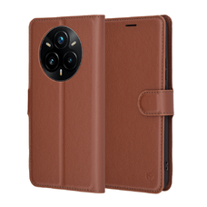  Techsuit - Bőrtok - Realme 14 Pro+ - Barna tok