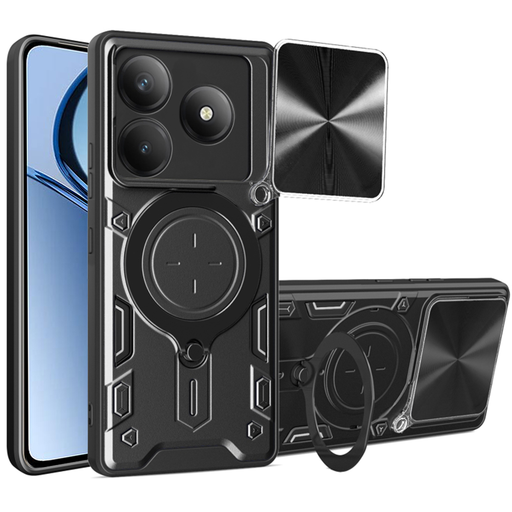 Techsuit - CamGuard Pro - Realme C63 / C61 - Fekete tok Techsuit - CamGuard Pro - Realme C63 / C61 - Fekete tok