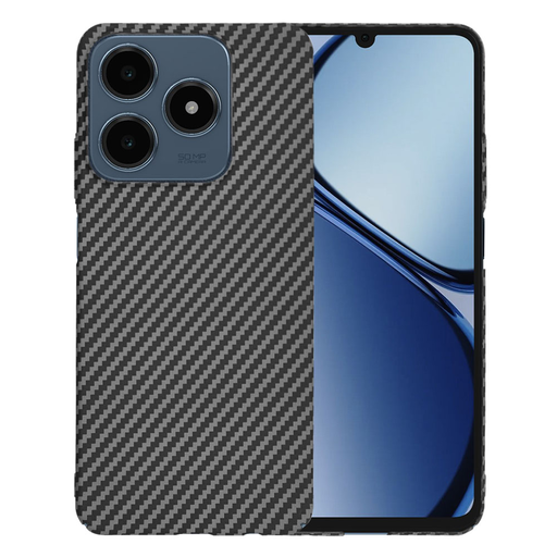 Techsuit - Karbonit Szálhéj - Realme C63 / C61 - Fekete tok Techsuit - Karbonit Szálhéj - Realme C63 / C61 - Fekete tok