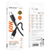 Borofone Kábel BX119 Új - Type C to Type C - PD 60W 1 méter fekete - 3. kép