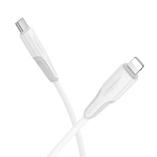 Borofone Kábel BX119 Új - Type-C - Lightning - PD 27W 1 méter fehér