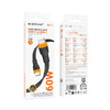 Borofone Cable BX118 Esplendido - Type C to Type C - 60W 3A 1 méter fekete - 3. kép