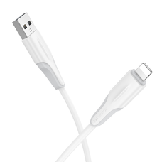 Borofone Kábel BX119 New - USB to Lightning - 2,4A 1 méter fehér